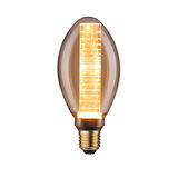 Ampoule LED lumineuse en verre ambré avec tige lumineuse décorative pour éclairage d'ambiance