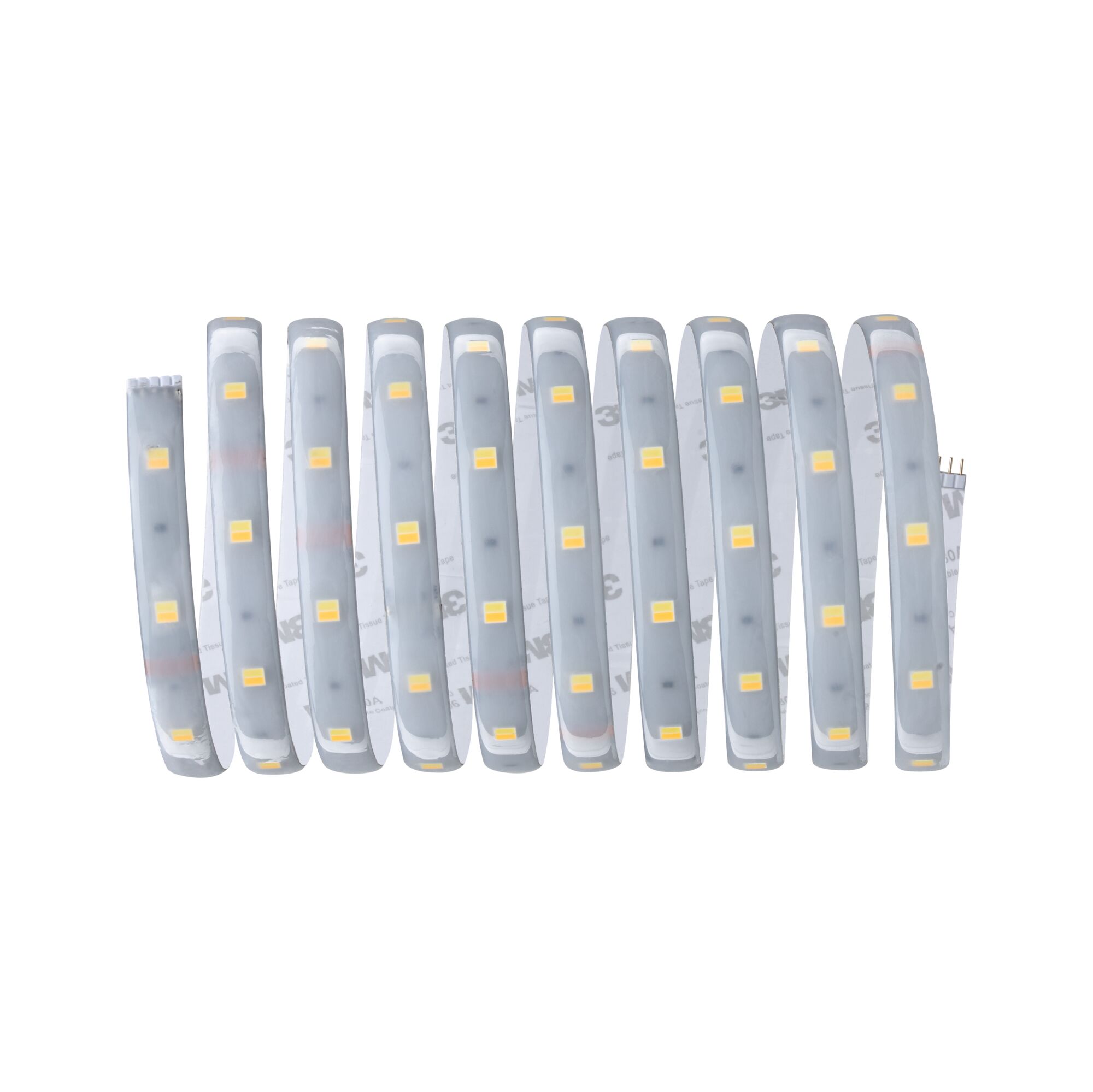 Flexible LED strip light with transparent silicone coating for versatile lighting applications