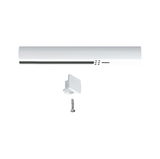 Witte LED-onderbouwlamp met beugel en schroef voor veelzijdige keukenverlichting