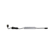 Aluminum LED driver with black cable and plug for LED lighting systems