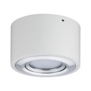 Okrągła biała lampa sufitowa LED z aluminiowym pierścieniem do nowoczesnego oświetlenia wnętrz