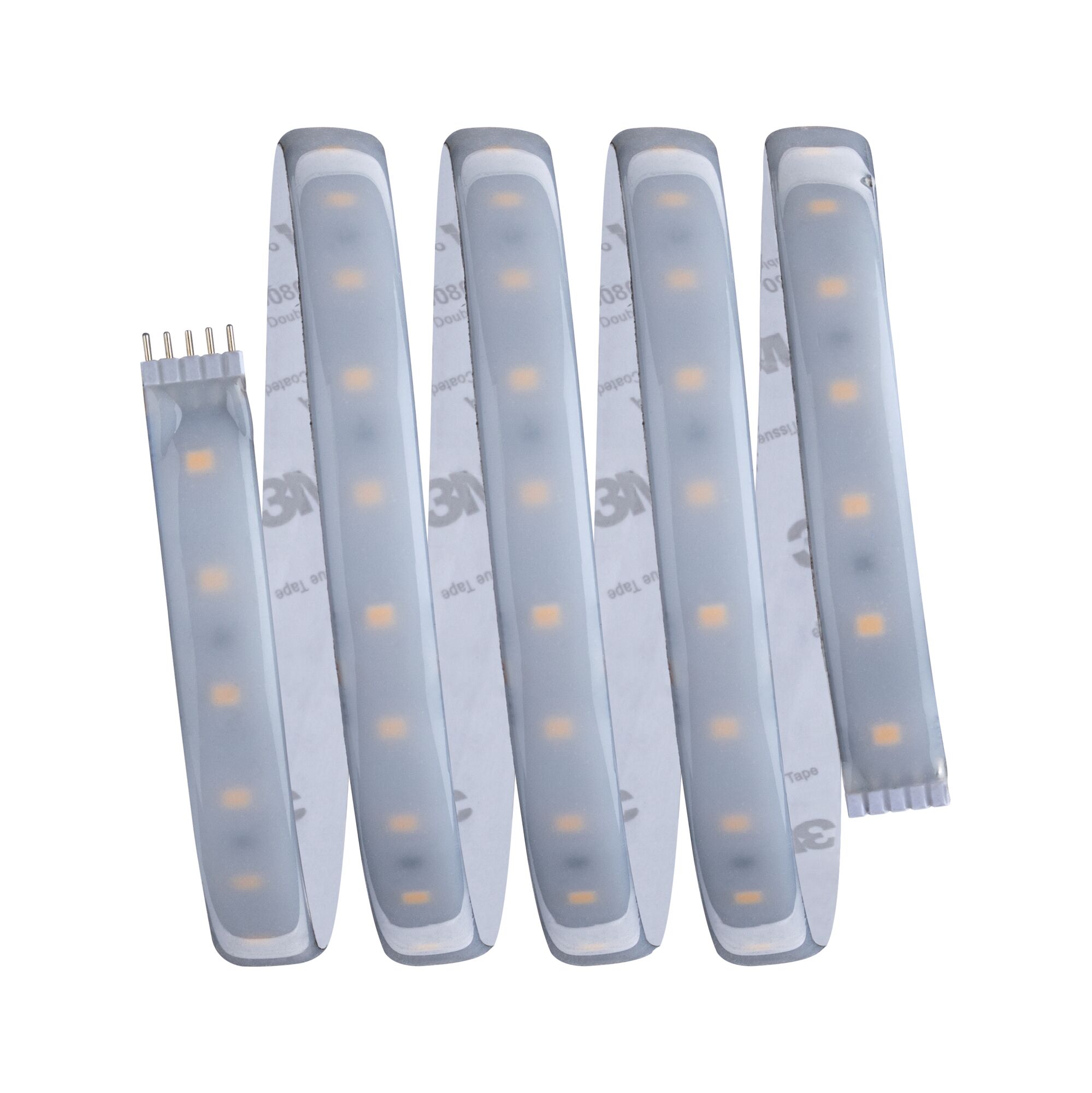 Flexibler LED-Lichtstreifen mit milchiger Abdeckung und 5-poligem Anschluss für moderne Beleuchtung