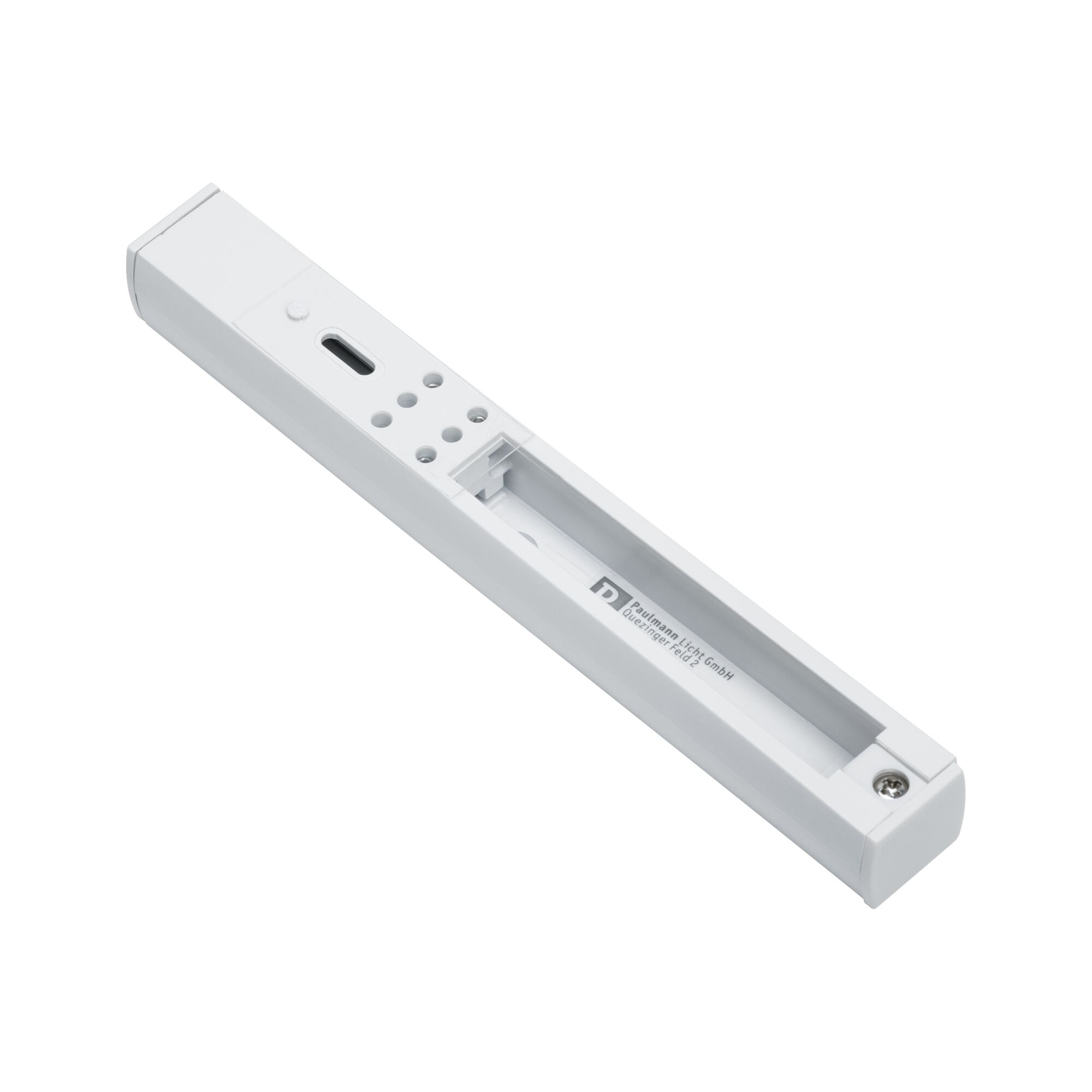 Boîtier en plastique blanc avec trous de montage pour bandes LED, accessoire d'éclairage LED