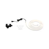 Bande LED flexible blanche avec adaptateur secteur et clips de fixation pour éclairage intérieur