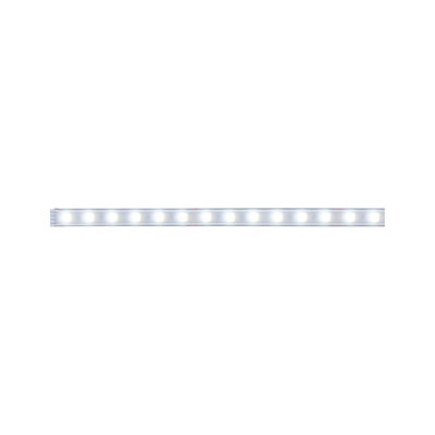 Long white LED light strip with even illumination for modern indoor lighting and decor.