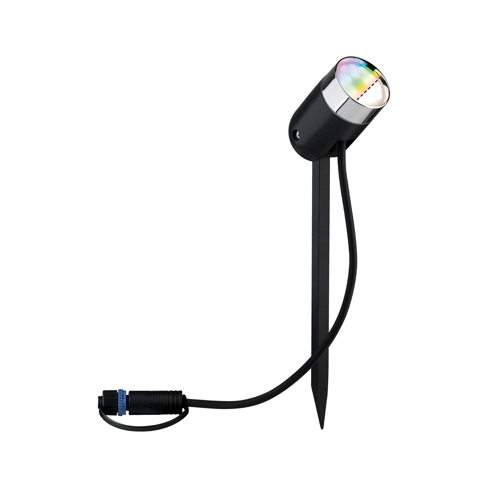 Plug & Shine LED Gartenstrahler Smart Home Zigbee Pike Einzelspot IP65 RGBW+ 4,5W Anthrazit