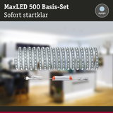 MaxLED 500 Basis-Set mit flexiblen LED-Streifen in Tageslichtweiß und Netzteil für Raumbeleuchtung