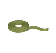 Ruban textile vert en matériau résistant, idéal pour fixation et décoration en bricolage.