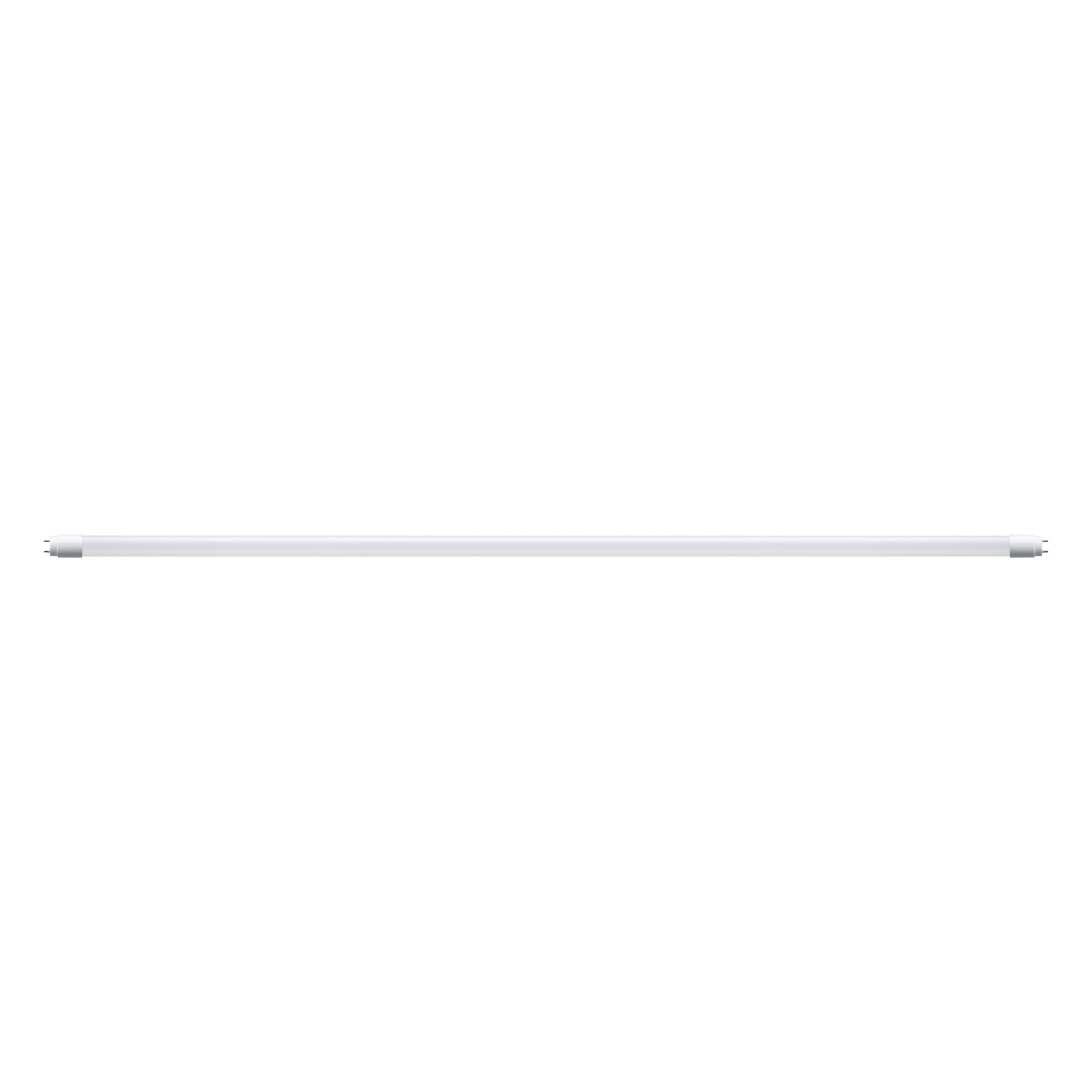 Long white LED tube with two pins at each end for energy-efficient lighting