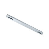 Long slim silver aluminum profile for LED lighting with modern design and durable material