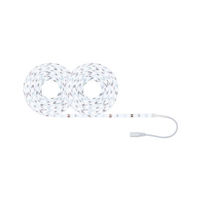 Deux bandes lumineuses LED blanches avec câble de connexion pour solutions d'éclairage intérieur flexibles