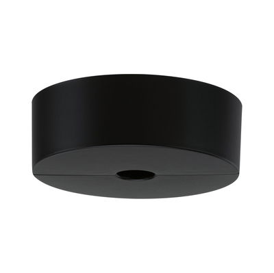 Rundes schwarzes Deckenanschlussdose aus Metall für LED-Leuchten mit Kabeldurchführung