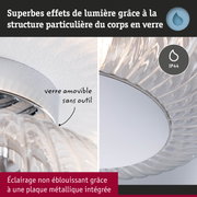 Luminaire en verre avec structure particulière pour effets lumineux superbes et indice IP44
