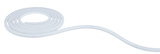 White flexible LED light strip made of plastic for decorative lighting and room accents