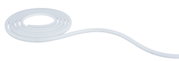 Weißes flexibles LED-Lichtband aus Kunststoff, ideal für moderne Beleuchtung und Dekoration.