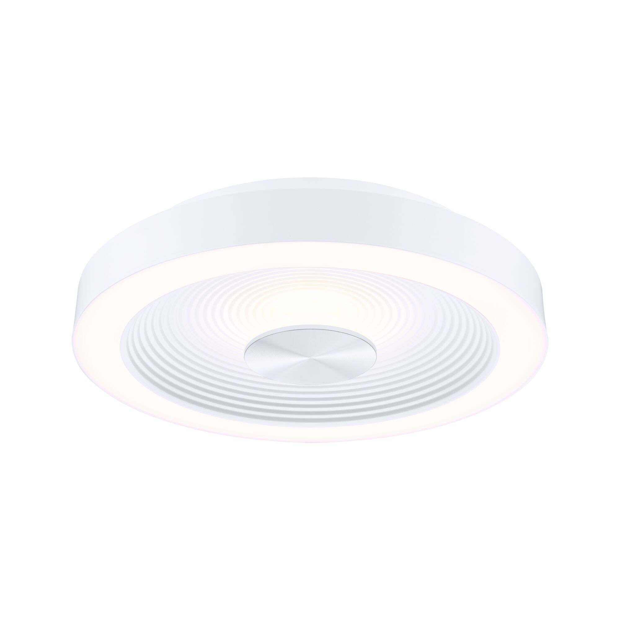 Plafonnier LED Volea IP44 3000K 470lm / 1650lm 230V 3,5 / 1x13W gradable Blanc/Argent