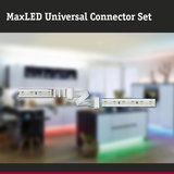MaxLED Universal Connector Set mit weißen Steckverbindern für LED-Streifen Installation und Verbindung