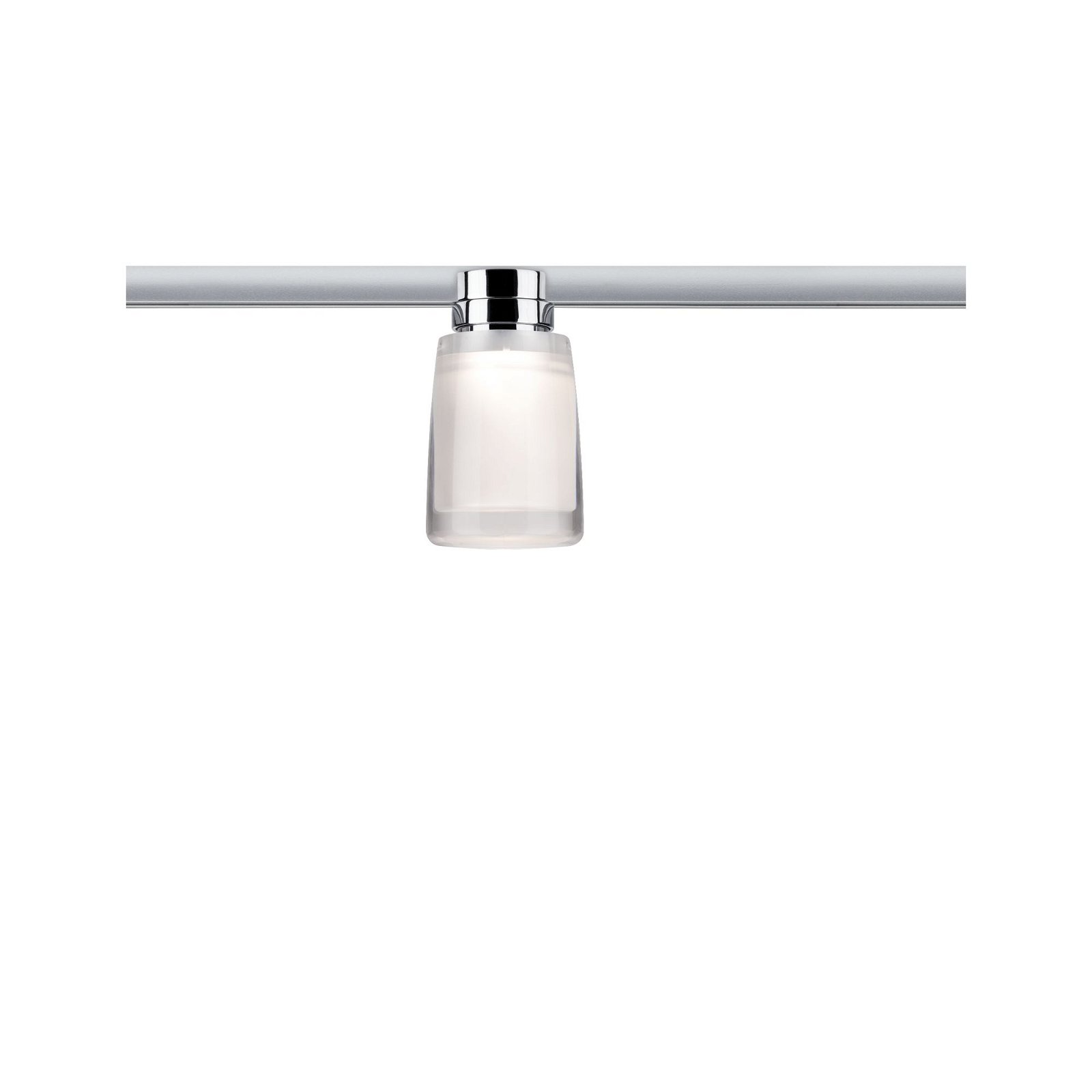Safira URail LED ceiling spot 5.2 W Chrome/clear/satin dimmable