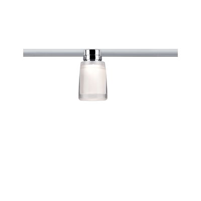 Moderne loftspot med matteret glas og kromramme til stilfuld belysning