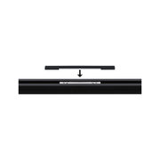 Rail en aluminium noir avec fixation métallique pour éclairage LED sur rail, design moderne