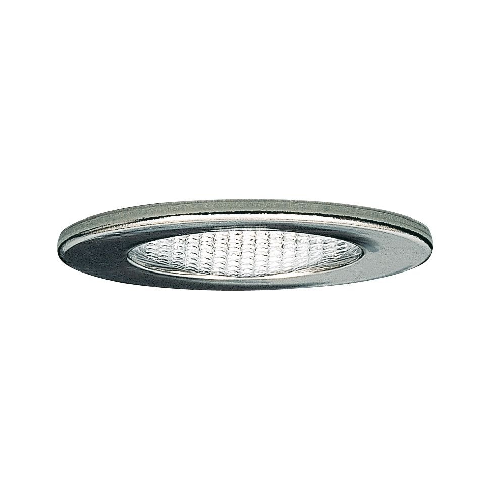 Recessed furniture luminaires Micro Line Structure round 66mm max. 20W 12V dimmable Chrome