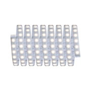 Flexibler LED-Lichtstreifen mit warmweißen Dioden und transparentem Material für vielseitige Beleuchtung