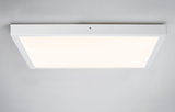 Rectangular white LED ceiling light with aluminum frame for modern room lighting