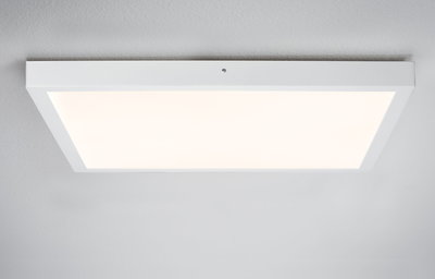Rectangular white LED ceiling light with aluminum frame for modern room lighting
