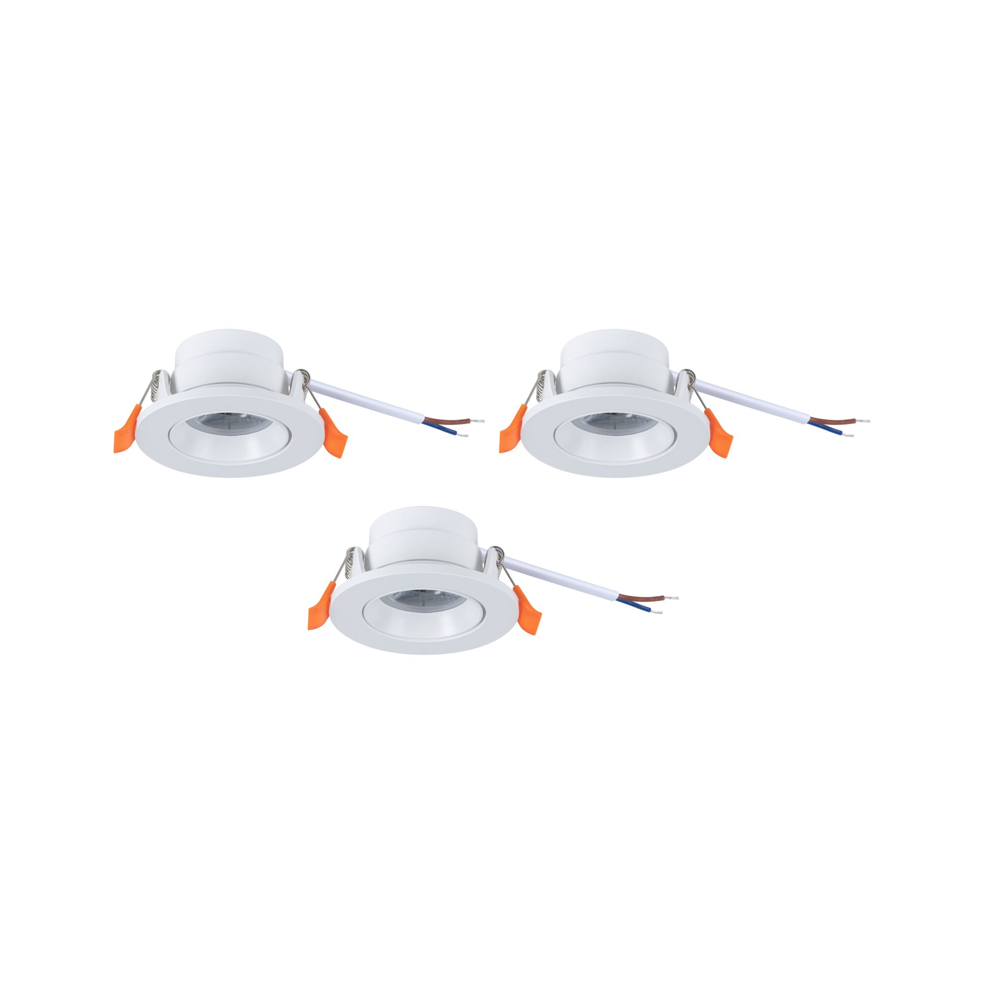 LED-indbygningsarmatur Salerno 4000K 67mm 3x204lm 3x2,9W Mat hvid