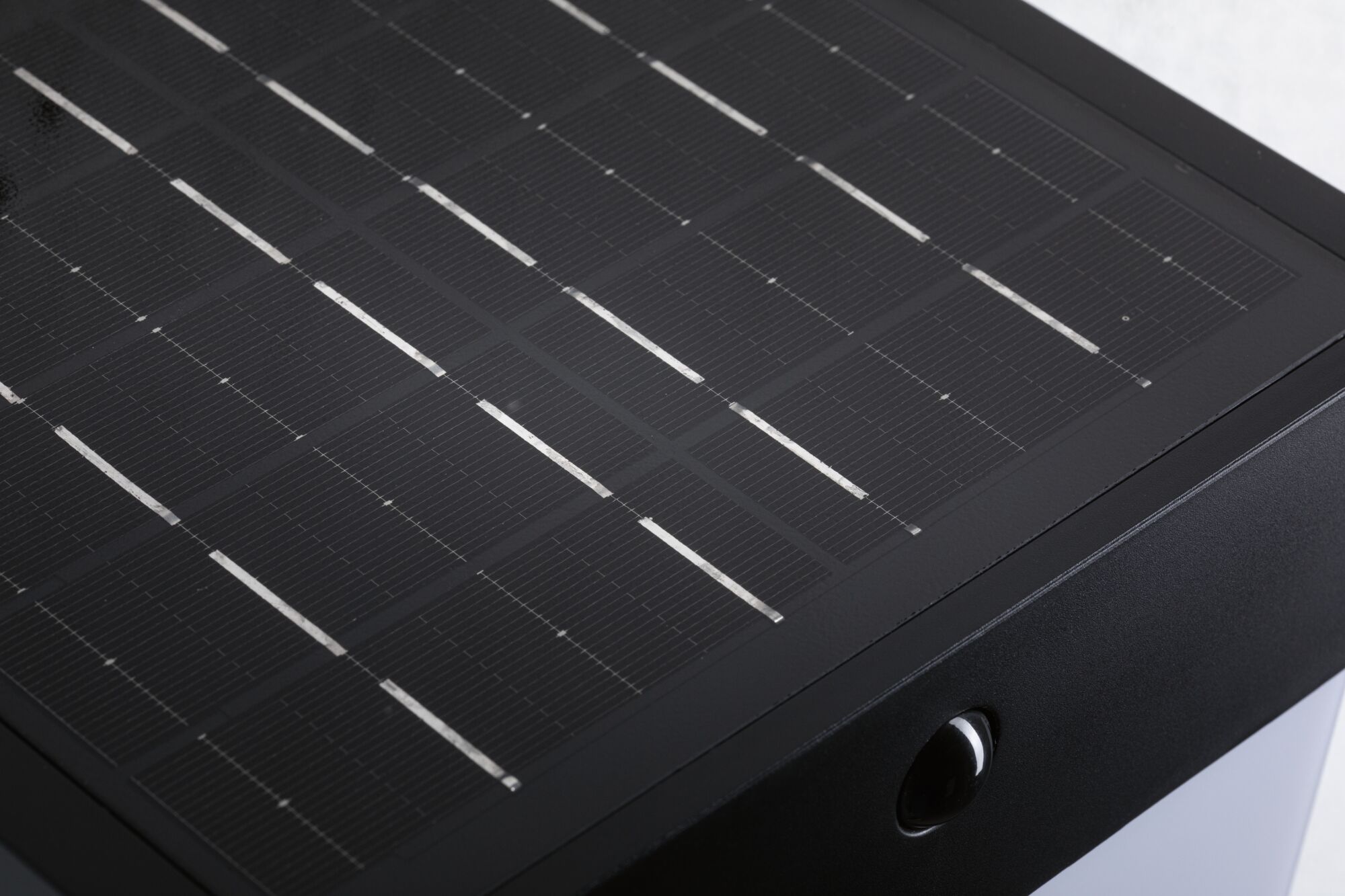Hybrid Applique d'extérieur LED Lioren House 230V + Solaire IP44 carré 170x170mm 3000K 2,3W 230lm 230V Noir