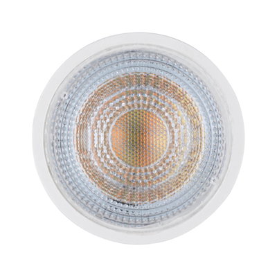 Ampoule LED ronde en plastique transparent avec motif LED orange, lampe économique pour éclairage intérieur