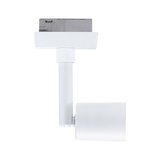 White metal LED spotlight with adjustable head for flexible indoor lighting solutions