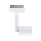 White metal LED spotlight with adjustable head for flexible indoor lighting solutions
