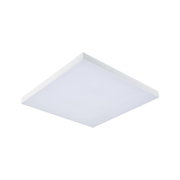 White square LED ceiling panel with aluminium frame for modern room lighting solutions