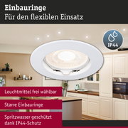 Premium Einbauleuchte IP44 rund 79mm GU5,3 max. 50W 230/12V dimmbar Weiß