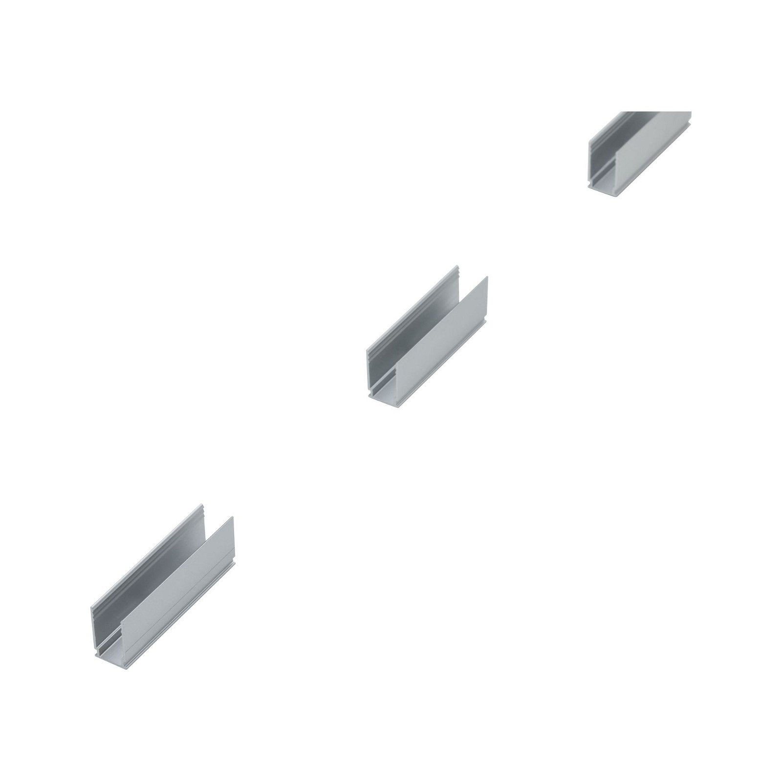 Plug & Shine LED Strip Profil Warmweiß 6er-Pack 6er Pack Clip 50x10,6mm