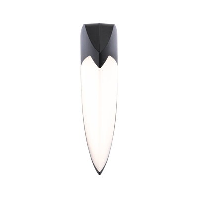 Black and white LED wall light with modern design for indoor lighting and living spaces