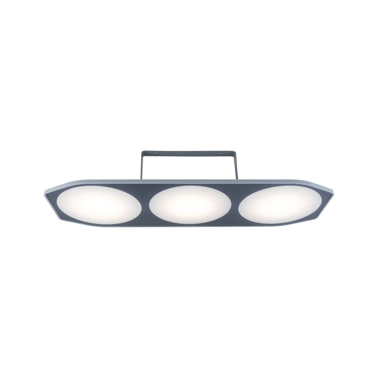 Park + Light LED Exterior wall luminaire Route IP44 501x111mm 3000K 3x2W 3x320lm 12V Anthracite Plastic