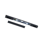 Zwarte aluminium verbindingsrail met zichtbare elektrische bedrading voor LED-railsysteem