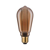 Vintage LED-Leuchtmittel in Bernstein mit Schraubsockel, energiesparende Glühbirne für Wohnraumbeleuchtung