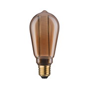 Vintage LED-Leuchtmittel in Bernstein mit Schraubsockel, energiesparende Glühbirne für Wohnraumbeleuchtung