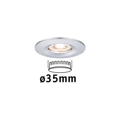 Spot encastré rond blanc de 35 mm de diamètre pour éclairage LED moderne au plafond