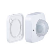 Détecteur de mouvement blanc en plastique avec support de montage amovible pour éclairage intelligent