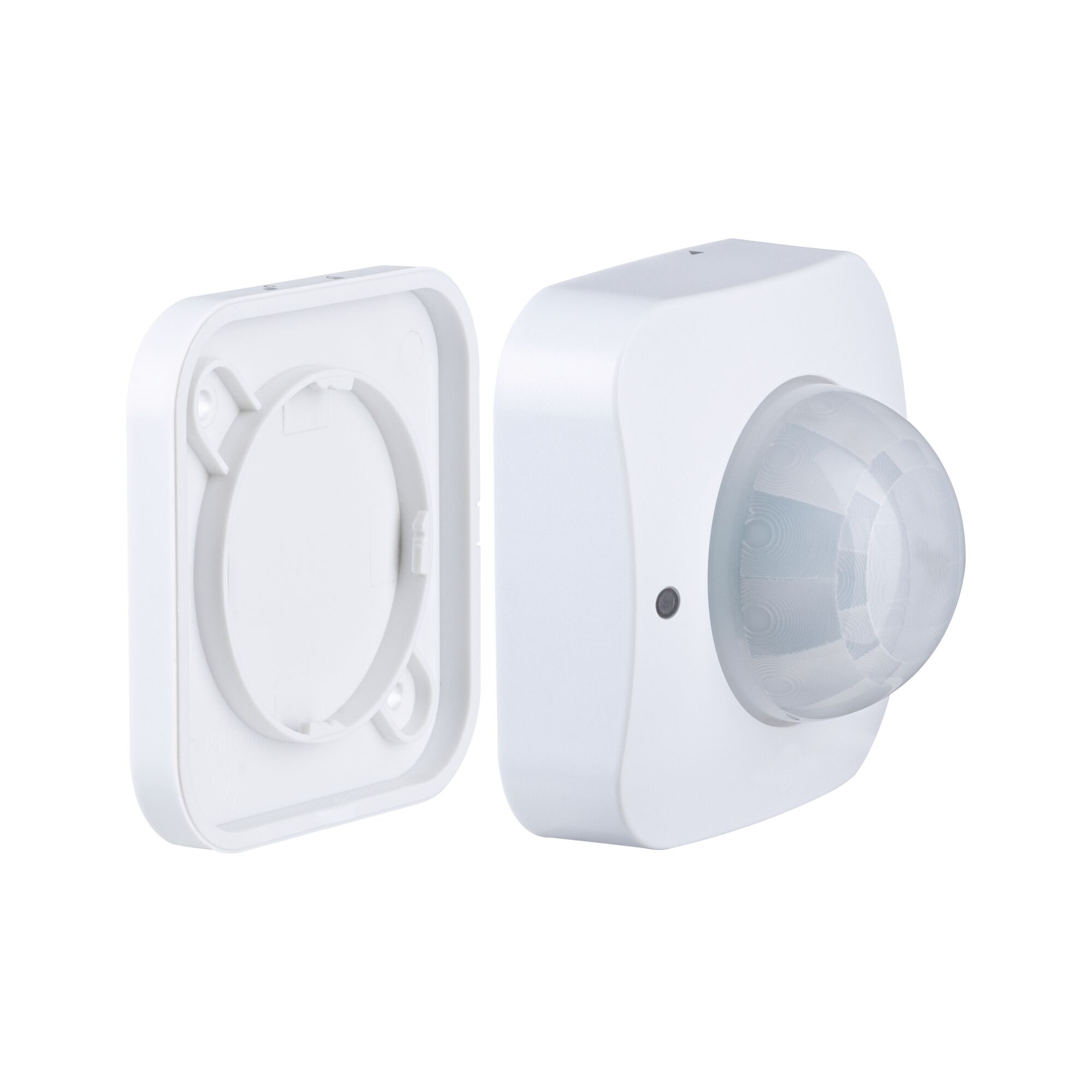 Détecteur de mouvement blanc en plastique avec support de montage amovible pour éclairage intelligent