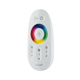 White LED remote control with color wheel and brightness adjustment for RGB lighting
