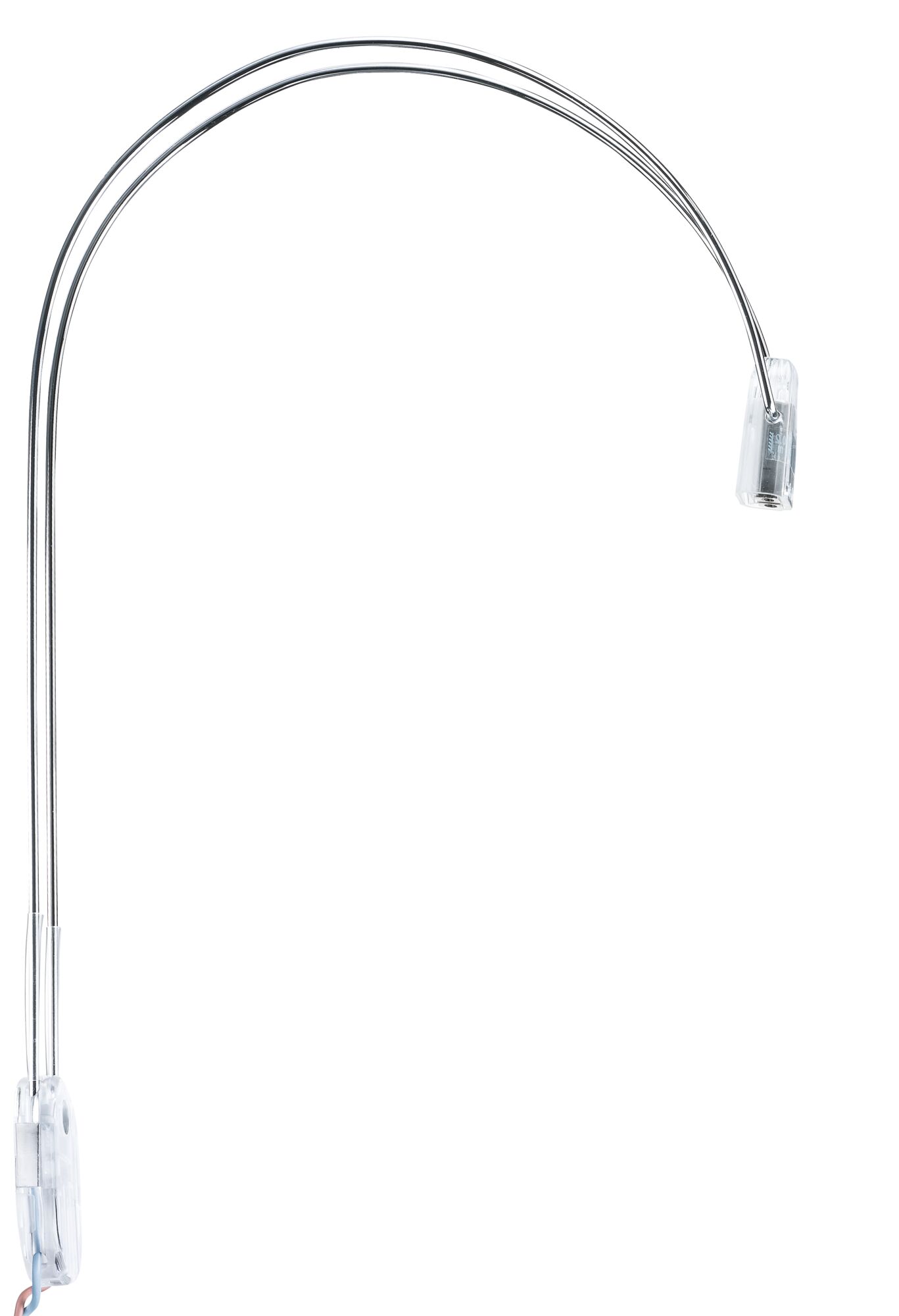 Flexibler LED-Lesearm aus transparentem Kunststoff und Metall für moderne Beleuchtungslösungen