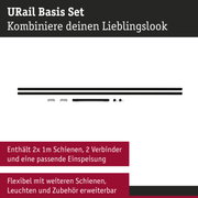 URail Schiene Basisset 230V Schwarz matt