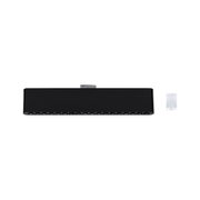Black metal LED track light with multiple bulbs for modern interior lighting solutions