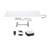 Panneau LED blanc plat avec pilote, support et unité de contrôle pour éclairage intelligent