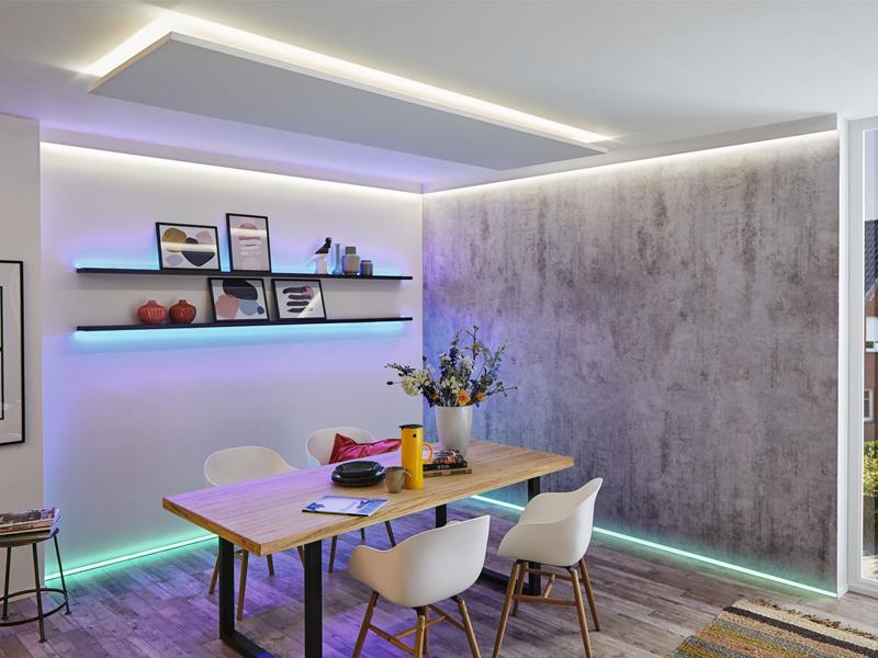 LED Strips Decke Wand Boden